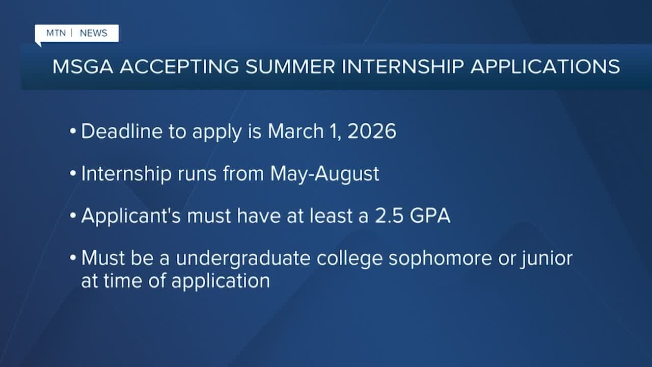MSGA in Helena Accepting Applications for 2026 Summer Internship Program