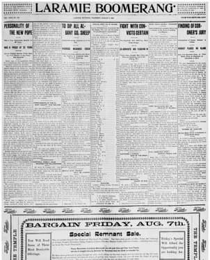 Forest Service Names Local Papers, Laramie Boomerang Included