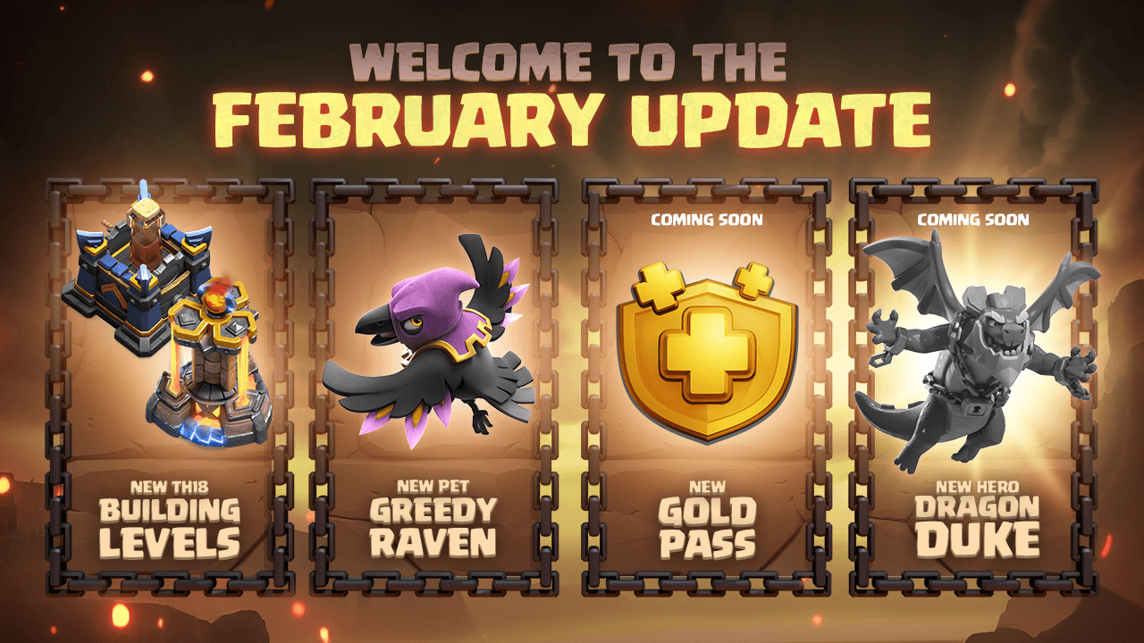 Clash of Clans Adds Dragon Duke, Greedy Raven and Gold Pass Overhaul