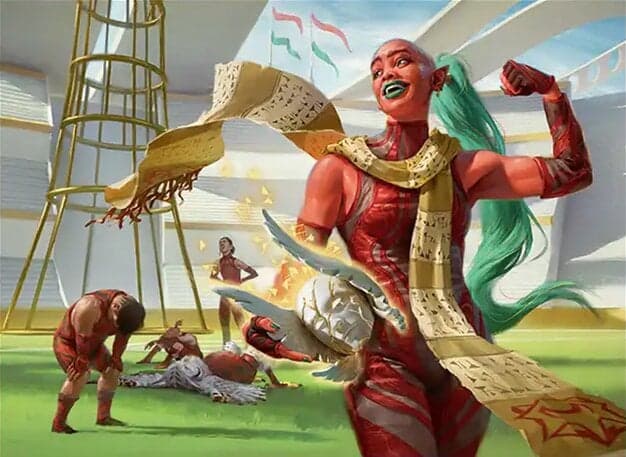 Aziza, Mage Tower Captain turns Boros tokens into spell-copy value