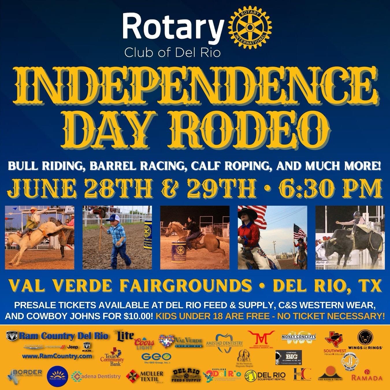 Del Rio Rotary Club sets annual Independence Day Rodeo for June 28-29