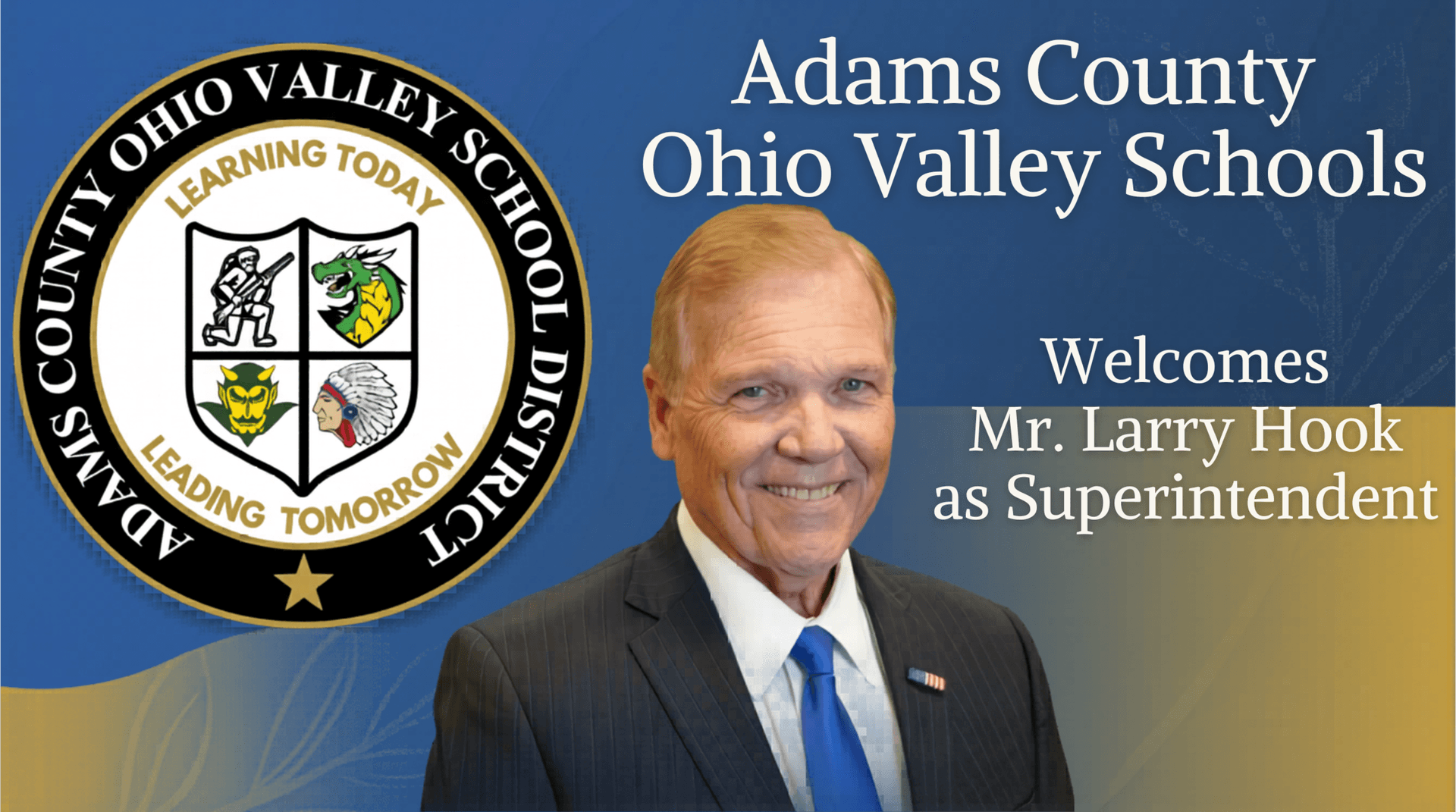 Adams County school district welcomes new superintendent Larry Hook across schools