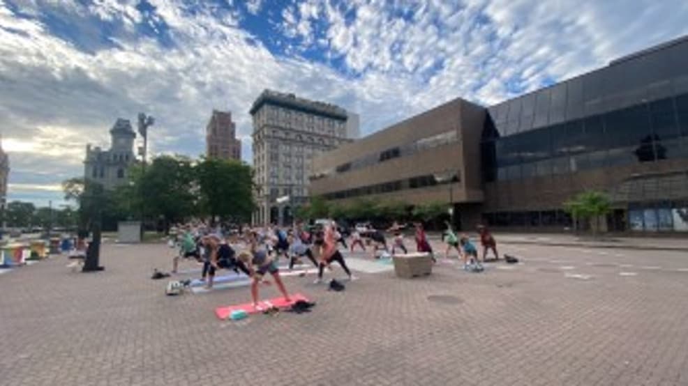 Free Sunrise Yoga returns to Clinton Square in Syracuse