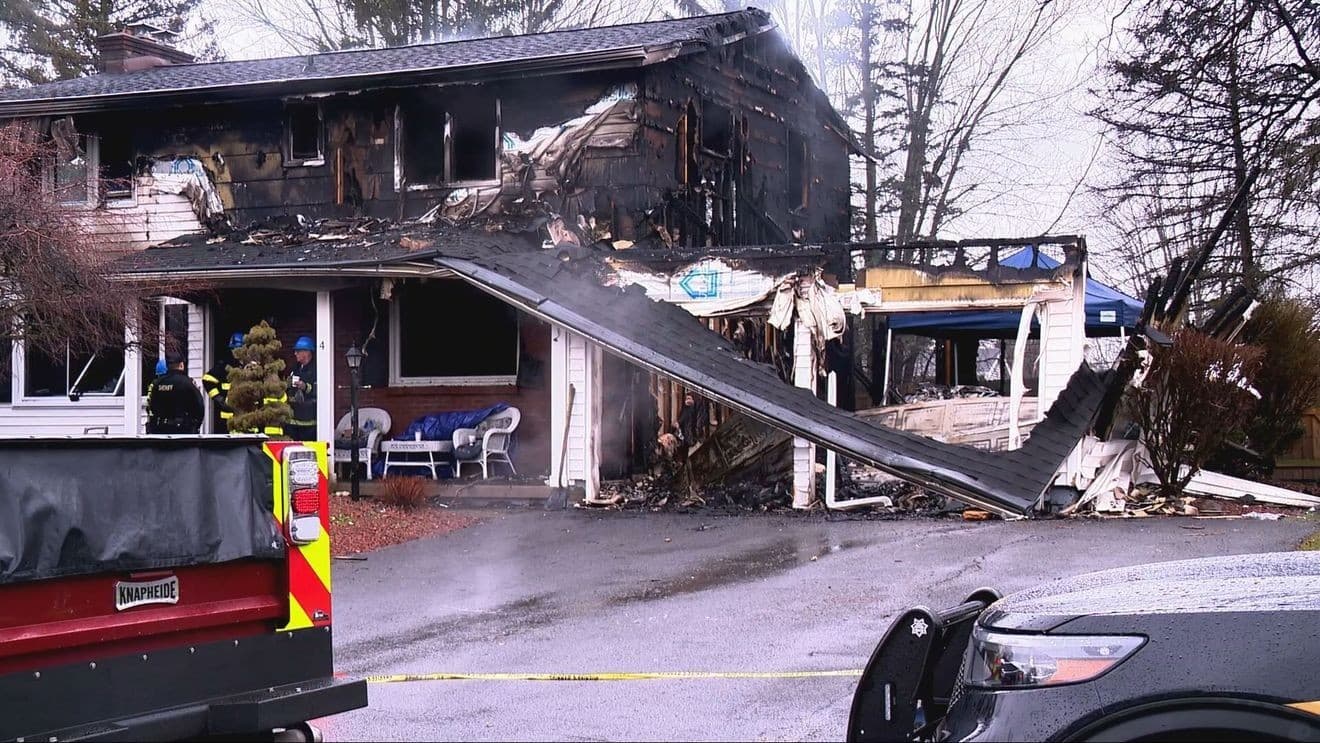 Late-night Clay house fire displaces four residents