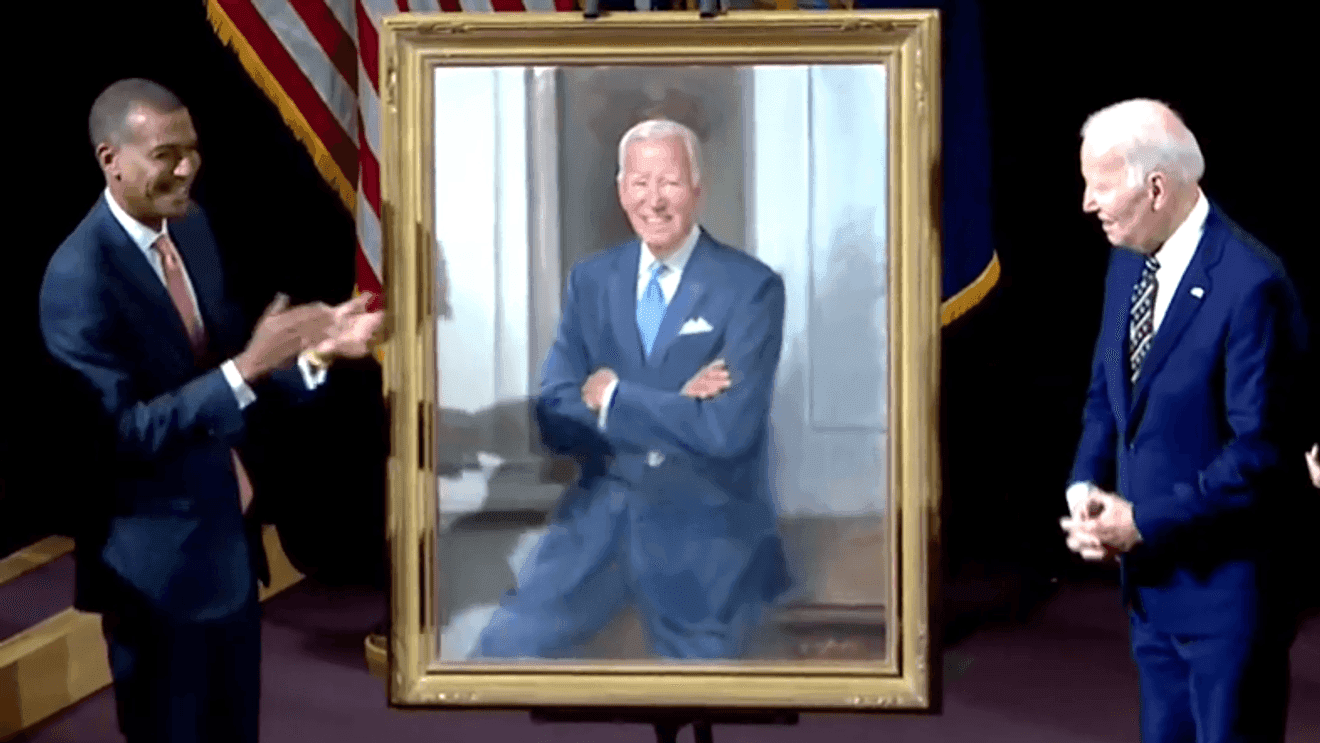 Biden returns to Syracuse University for law school portrait unveiling
