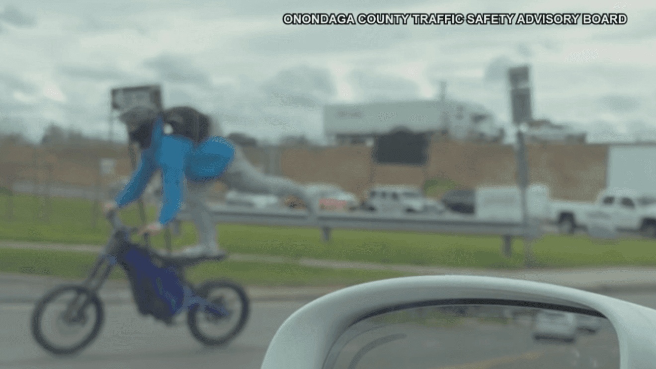 Police warn of dangerous e-bike stunts on Route 31 near I-81