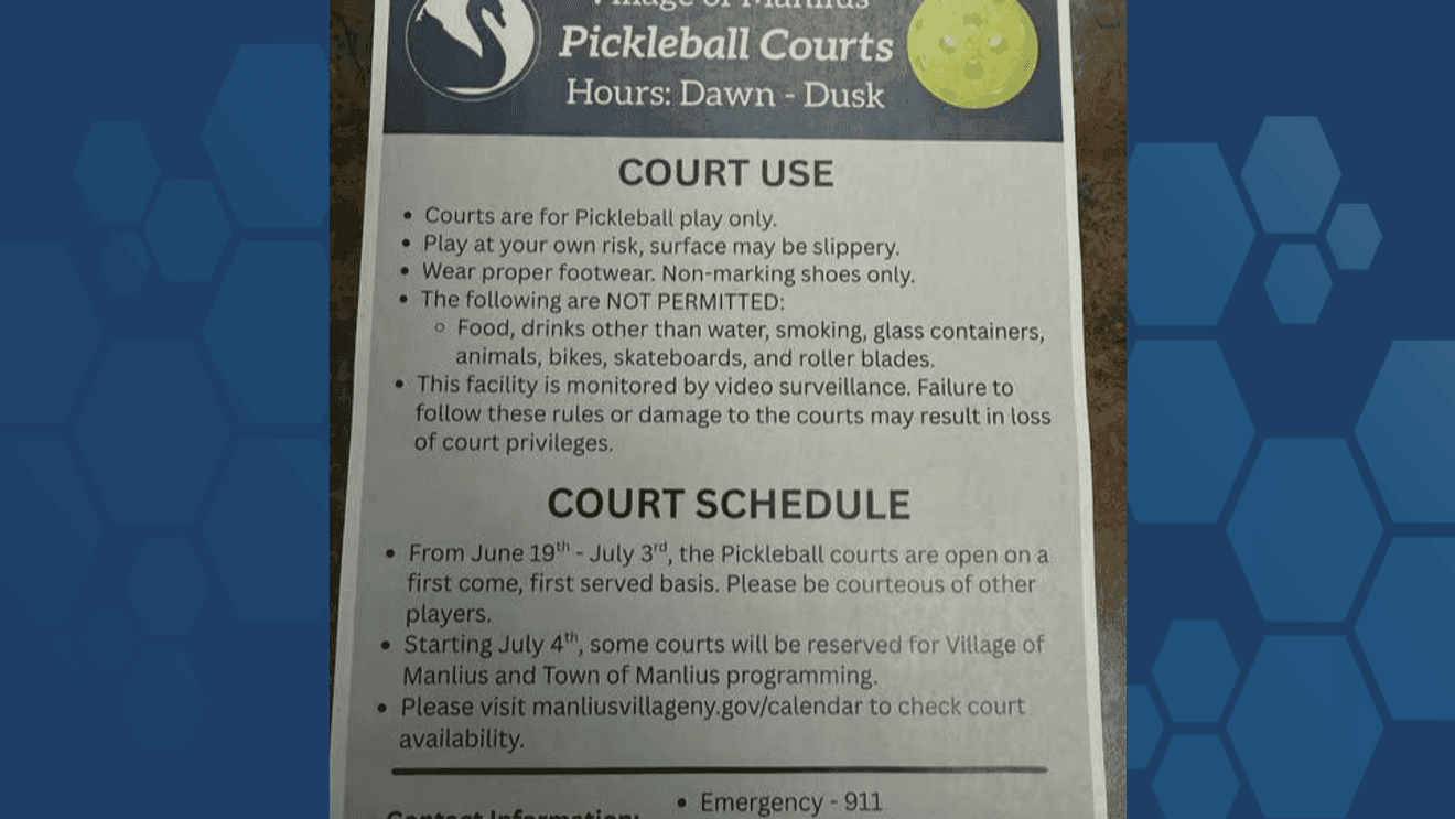 Manlius opens six new pickleball courts with July 4 tournament