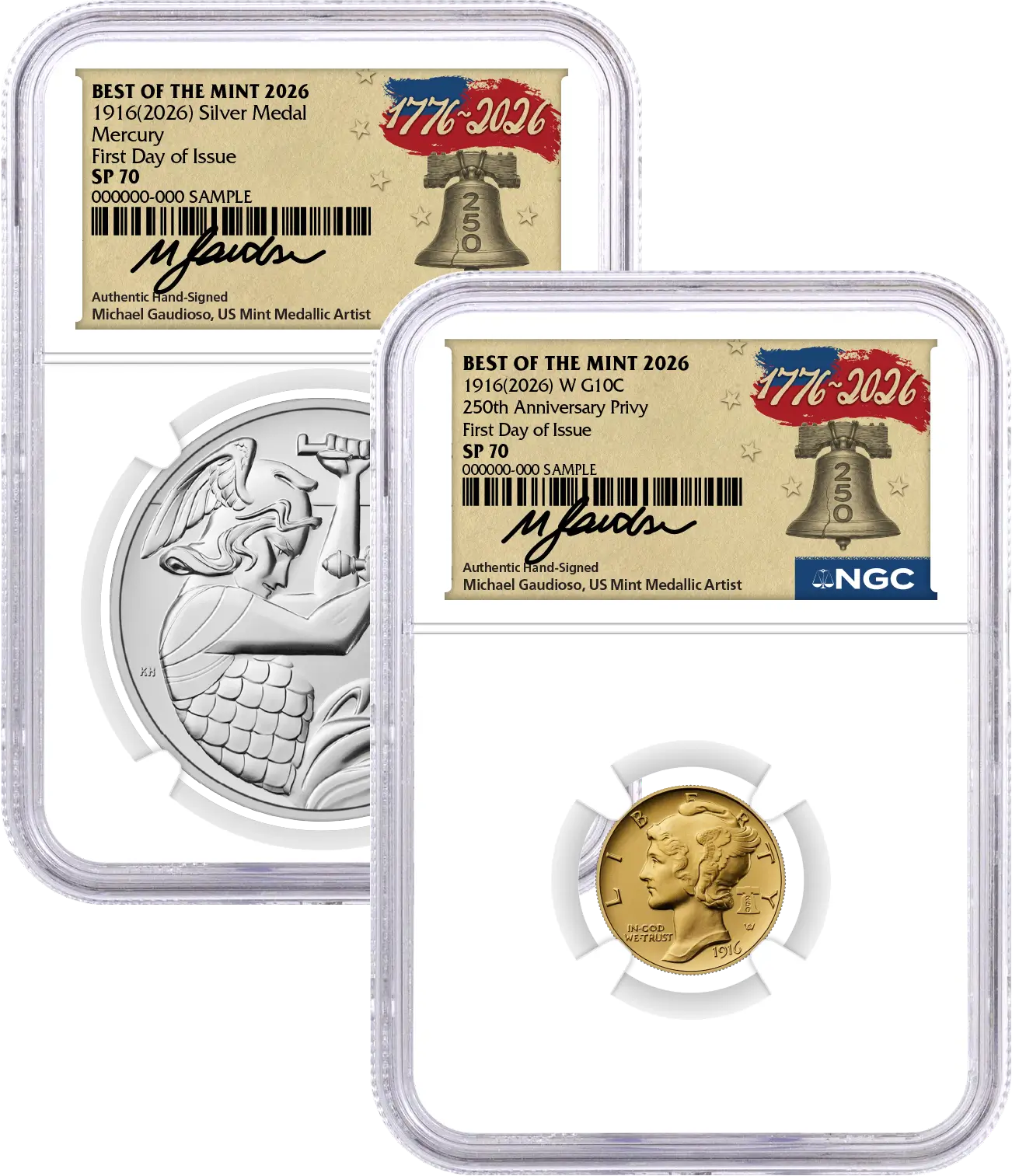 U.S. Mint launches 1916 Mercury Dime gold set, limited to 30,000