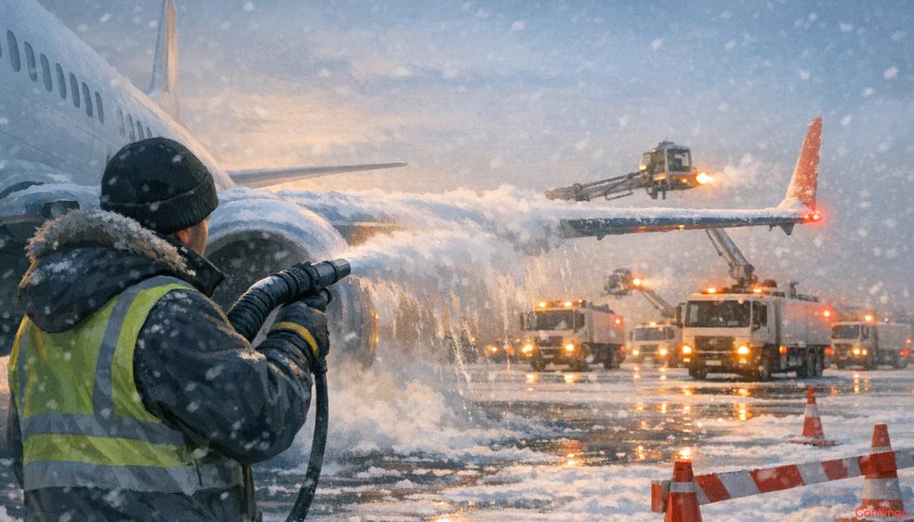 KLM Alerts Low De‑Icing Stocks as Schiphol Faces Snow Disruptions