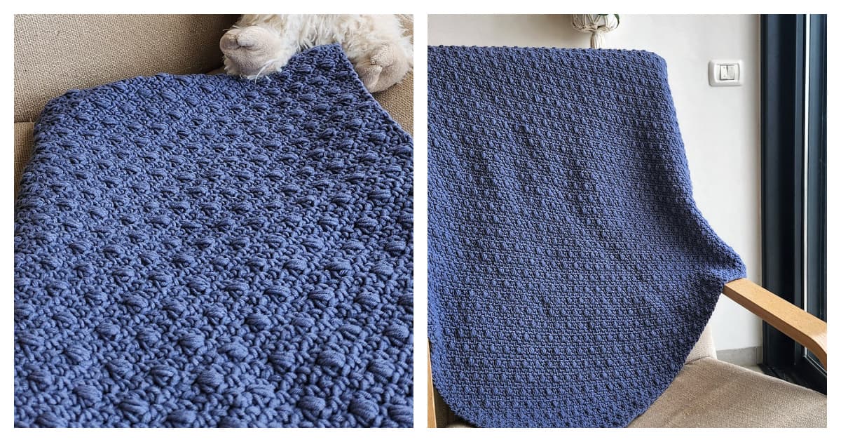 C2C moss stitch blanket pattern blends texture and flexibility