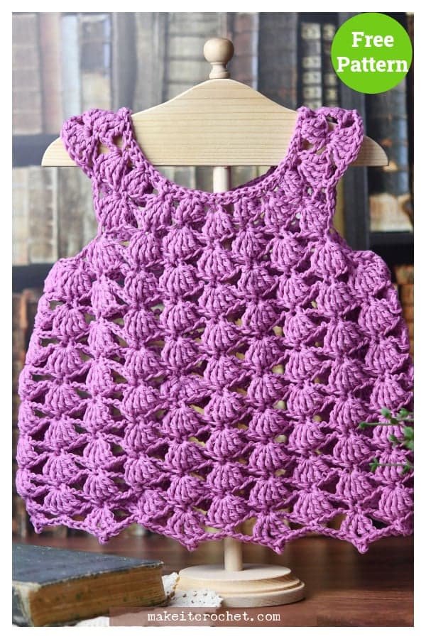 Kim Guzman's Free Shell-Stitch Baby Dress Pattern Suits Advanced Beginners