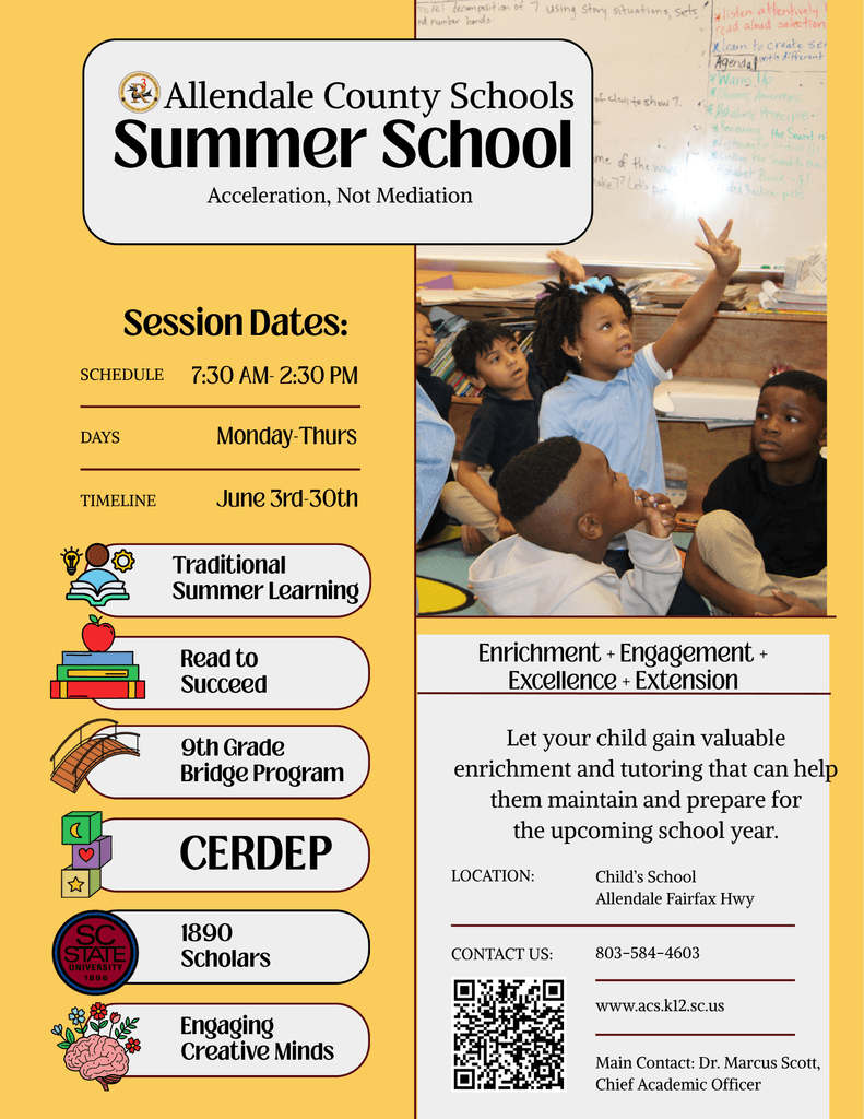 Allendale County schools launch summer program with multiple learning options