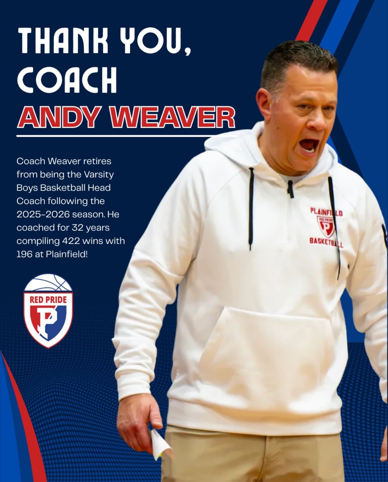 Zionsville hires longtime Plainfield coach Andy Weaver to lead boys basketball