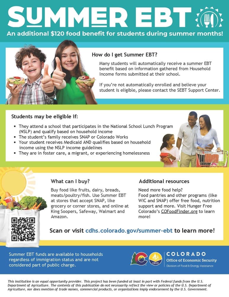 Trinidad district alerts families to $120 summer EBT food benefit
