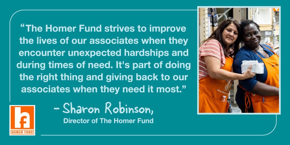 Home Depot Homer Fund helps associate family after serious car crash