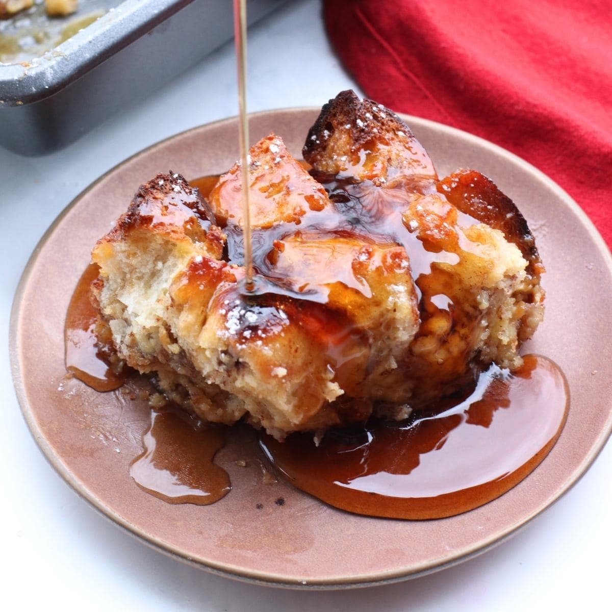 Make-Ahead Sourdough French Toast Casserole with Tangy Berry Compote