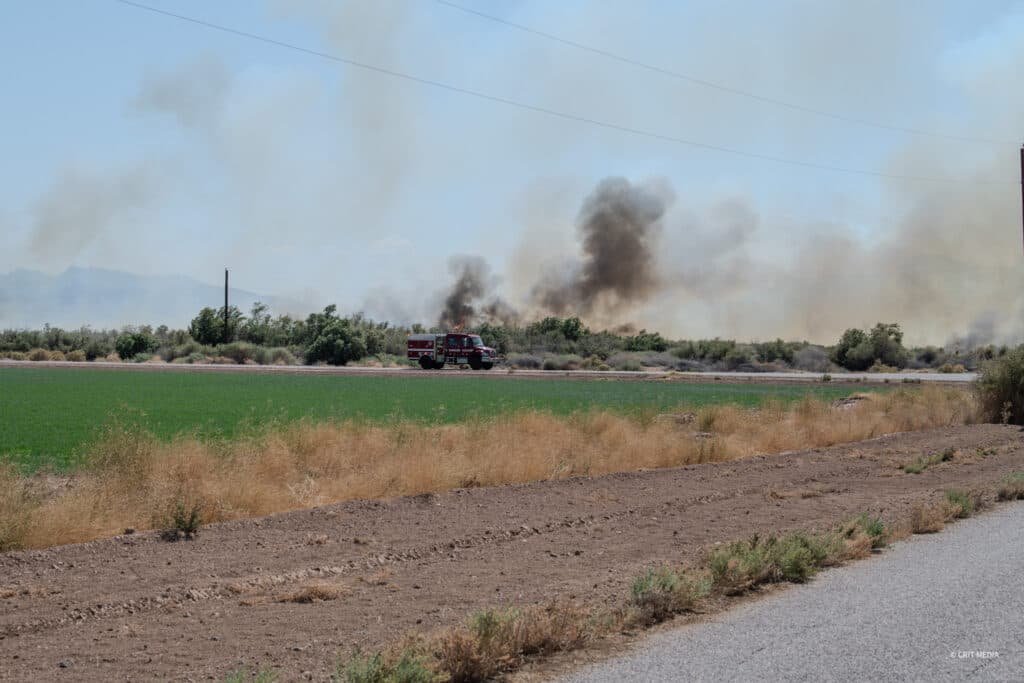 Crews contain Patrick Fire near Parker, save tribal home