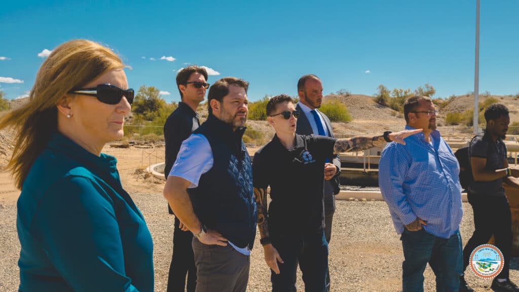 Gallego visit spotlights Colorado River water rights and sewage concerns