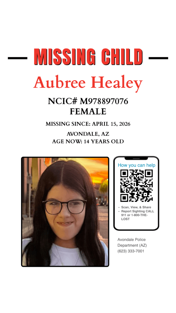 Colorado River Indian Tribes issue urgent missing-child notice for Aubree Healey