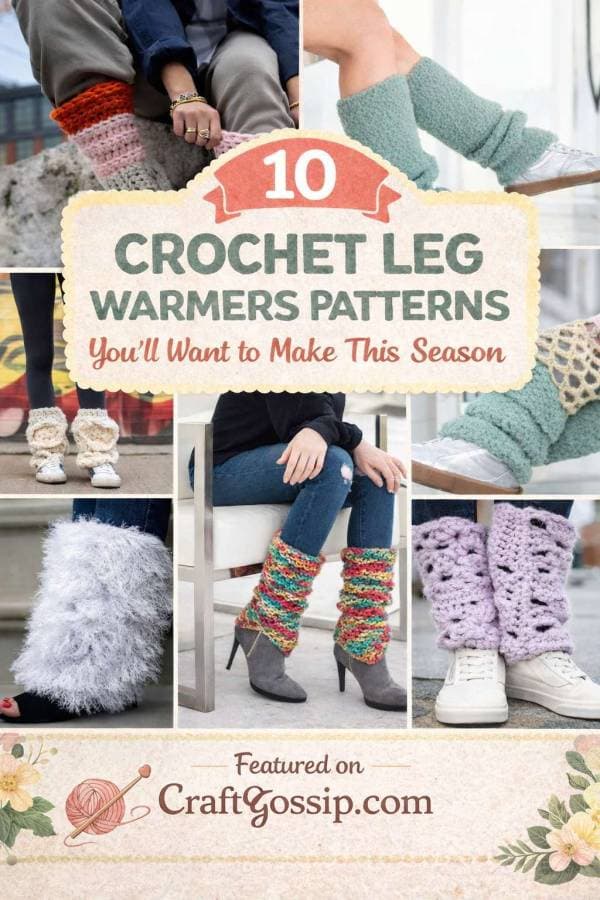 Crochet leg warmers make a practical, stylish comeback