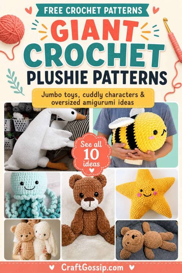 14 giant crochet patterns that need their own chair