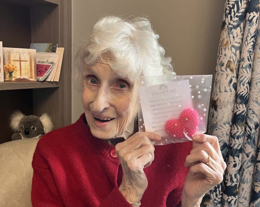 Chard care home hides 20 crocheted hearts in town treasure hunt
