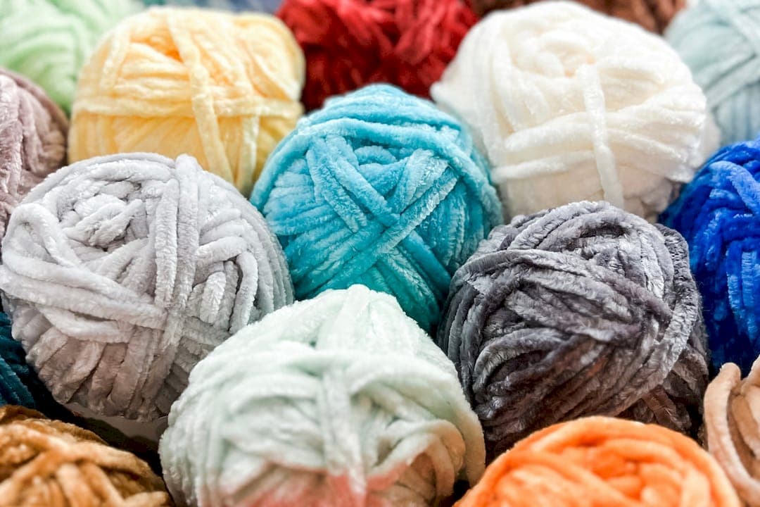Lion Brand explains velvet yarn versus chenille for crochet projects