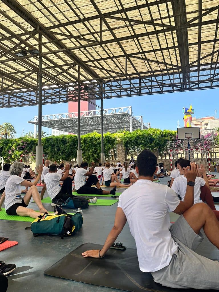 Barcelona marks International Yoga Day with public community event