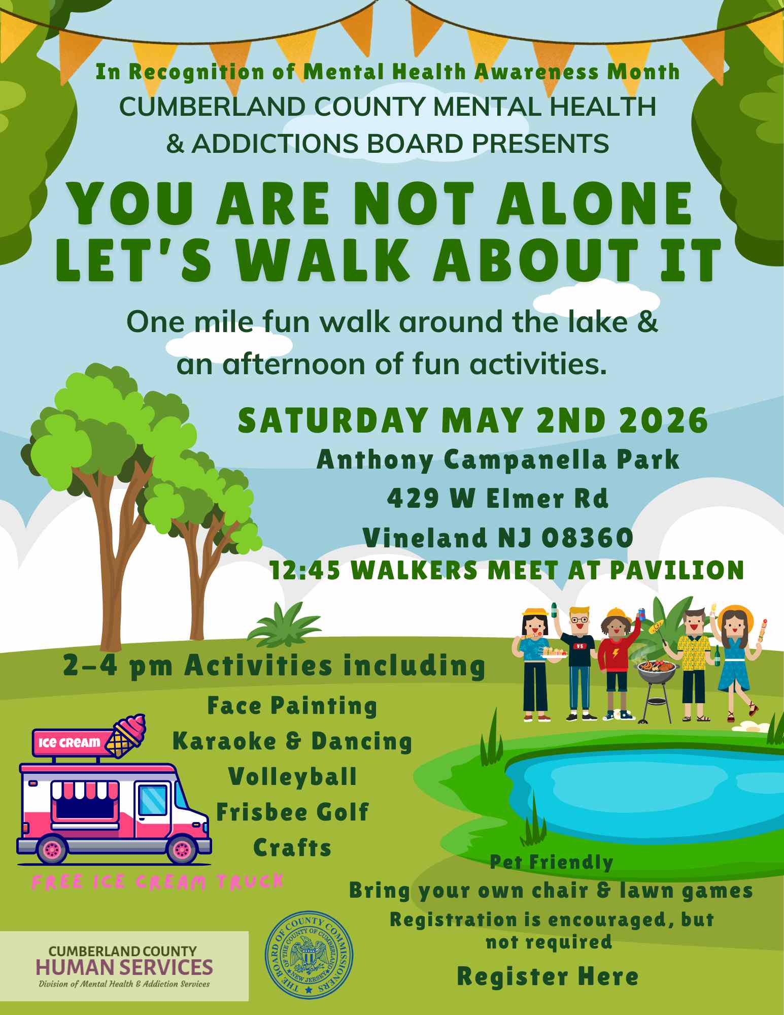 Cumberland County walk promotes mental health awareness in Vineland park