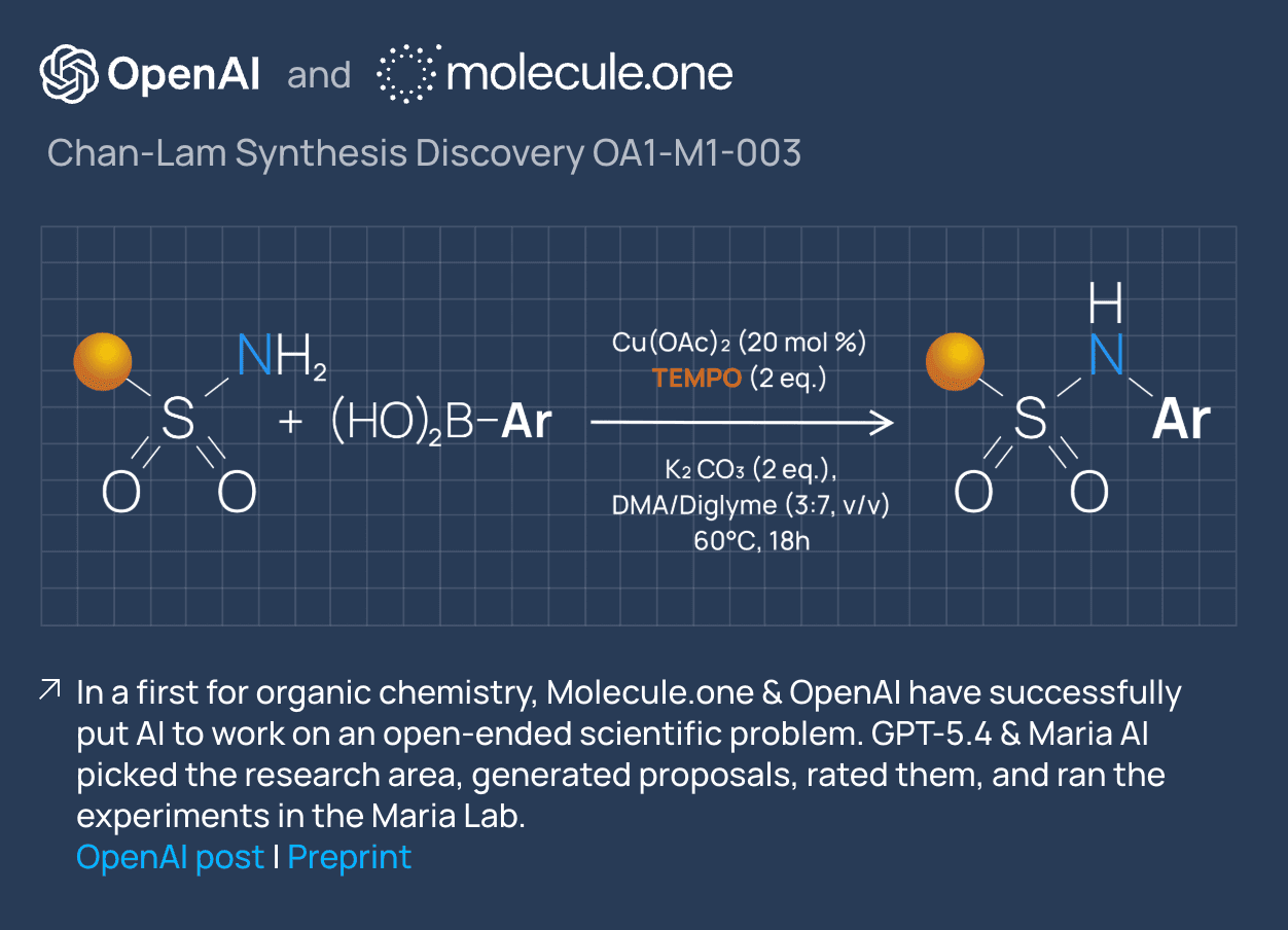 OpenAI says AI chemist improved a difficult medicinal chemistry reaction