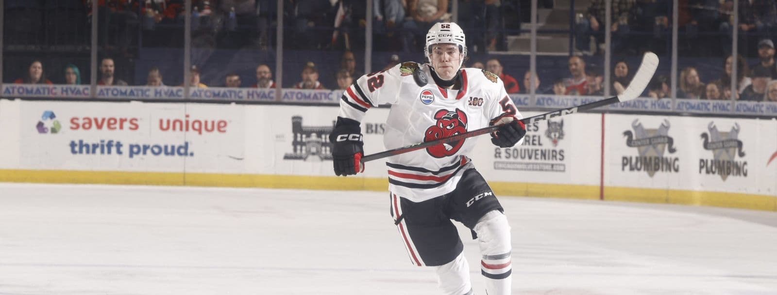 Chase Dafoe Scores Twice in Pro Debut, Powers IceHogs Past Wolves 4-2