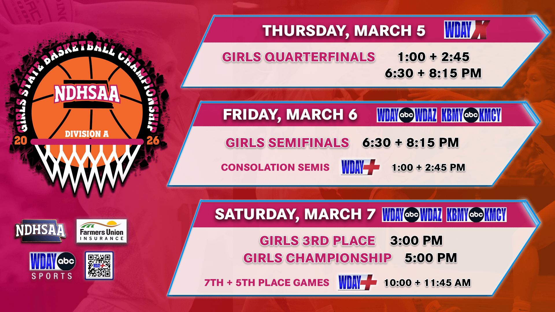 Jamestown Civic Center to Host 2026 NDHSAA Division A Girls Tournament