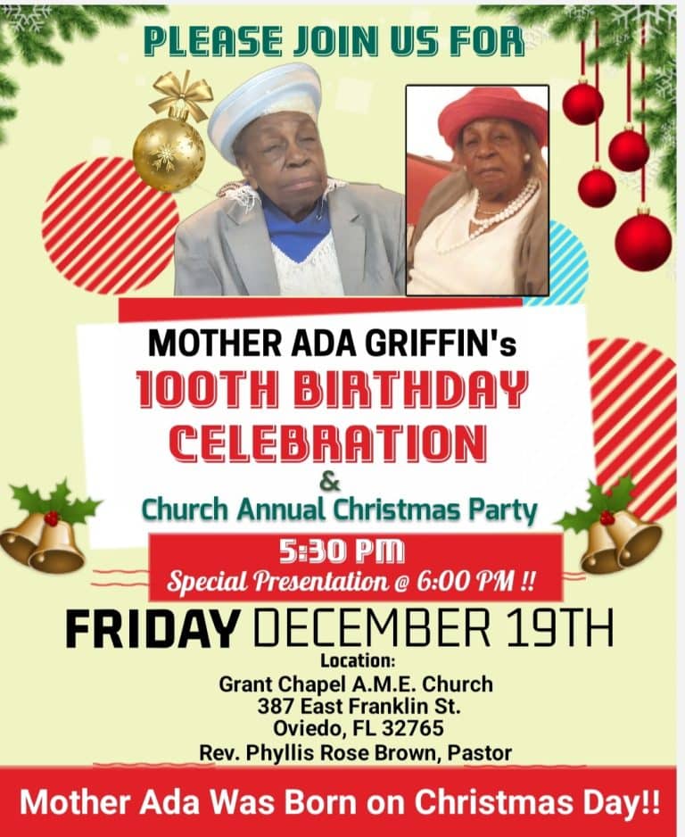 Oviedo resident celebrates 100th birthday, community honors local matriarch