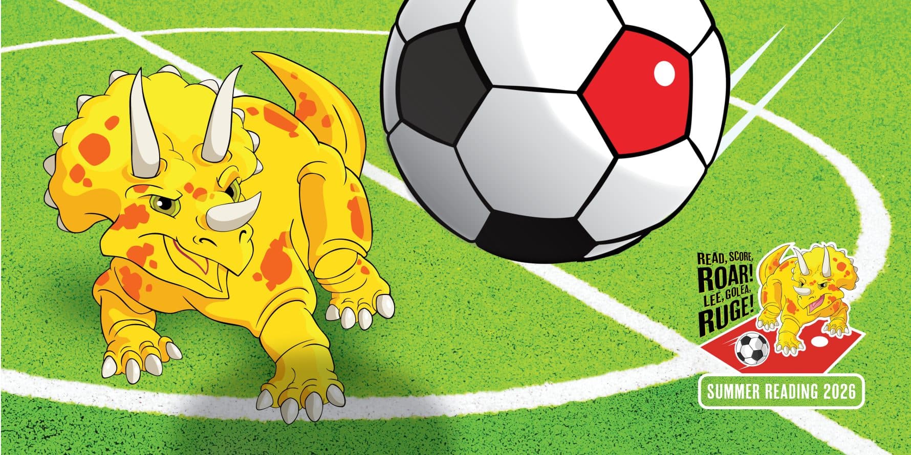 Lawrence Public Library launches summer reading with soccer and dinosaurs