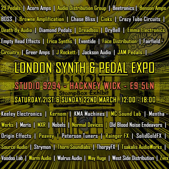 London Synth and Pedal Expo 2026 Brings Two Days of Vintage Gear to the Community
