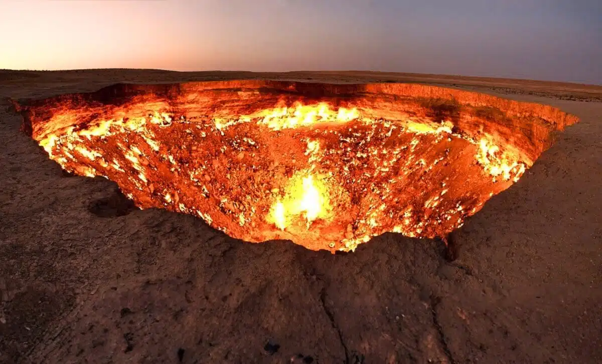 Turkmenistan’s Door to Hell fire is fading, but methane threat remains