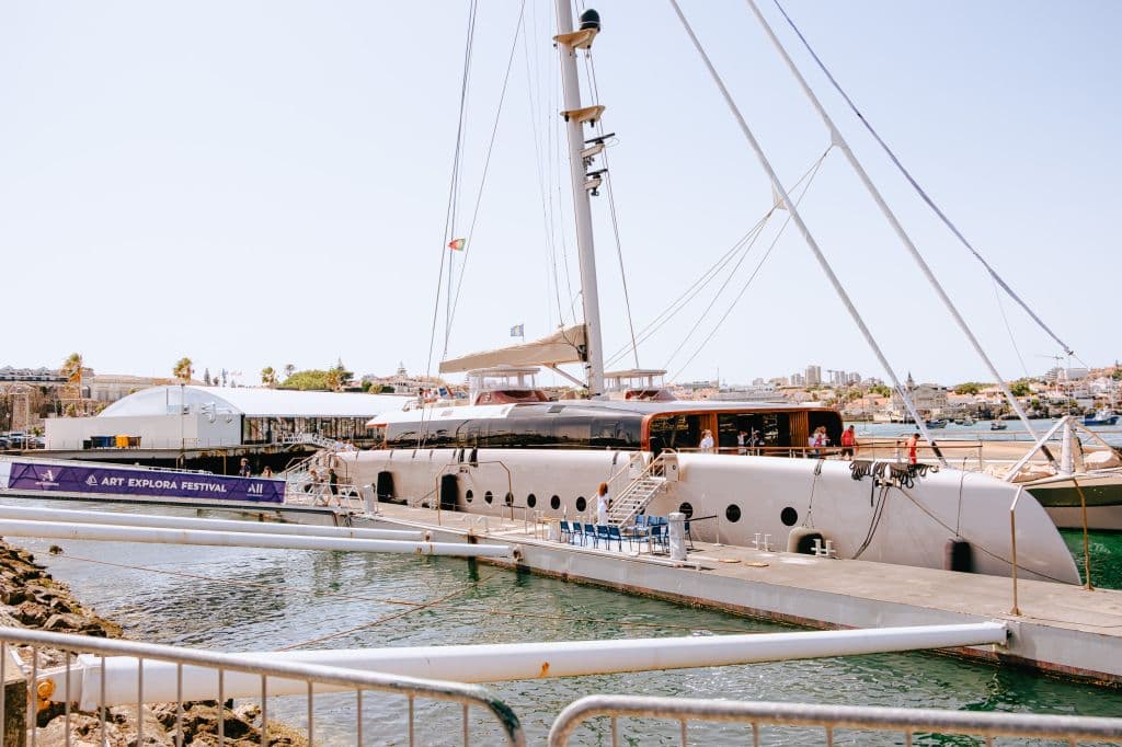 ArtExplorer catamaran turns Cascais Marina into a floating art venue