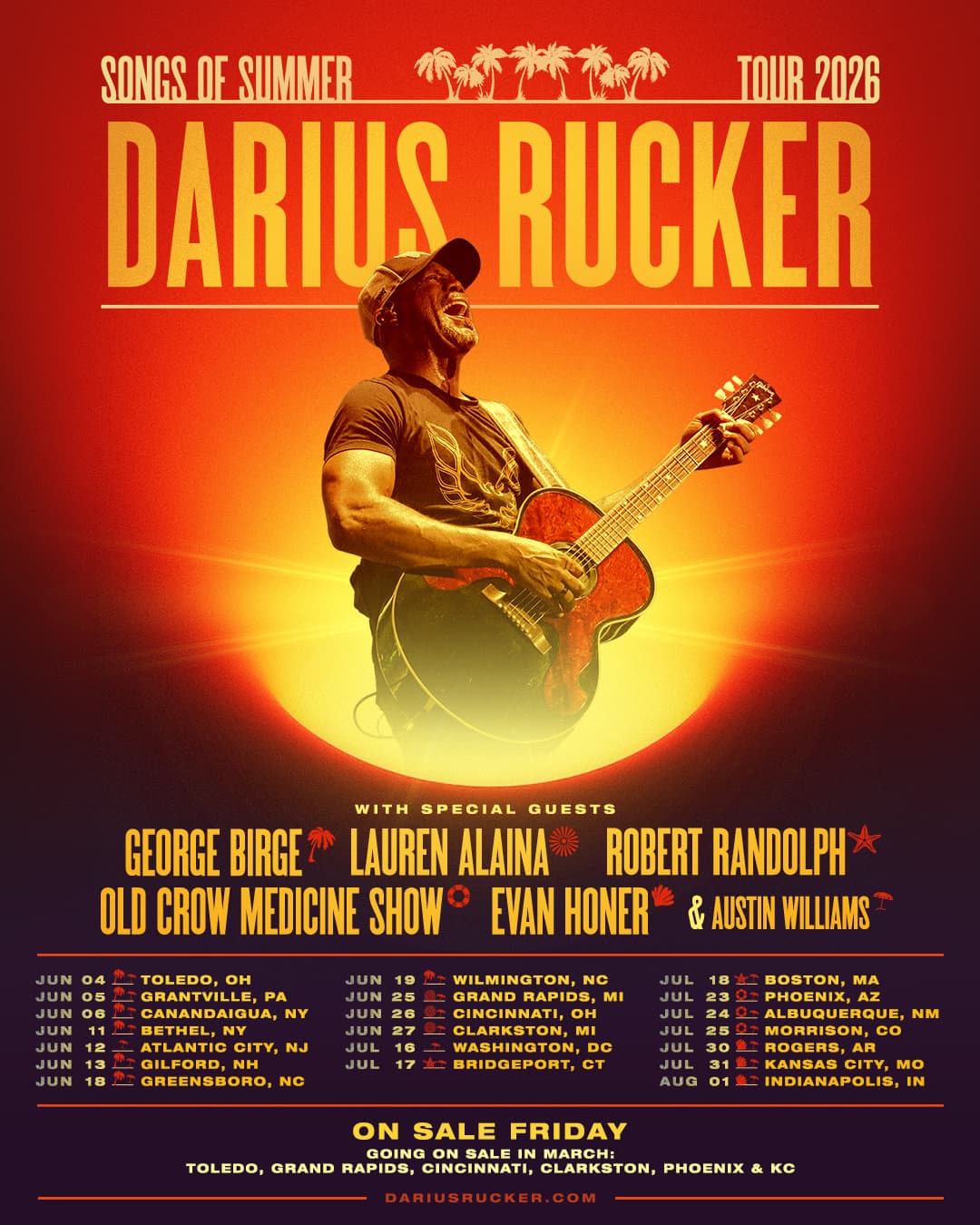 Darius Rucker’s Greensboro concert moved to Sunday because of weather