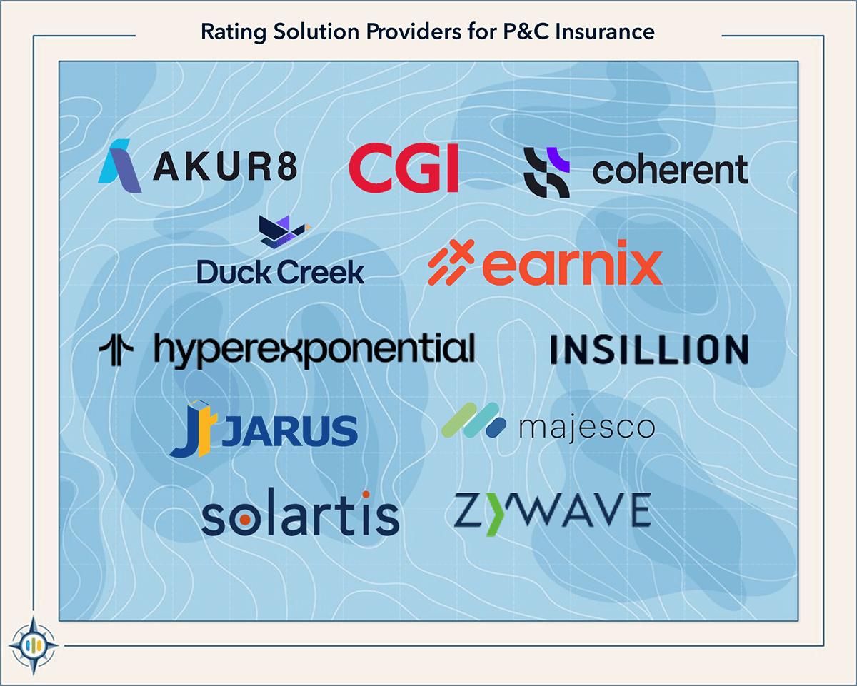 Datos Insights report maps P&C rating system vendors for insurers