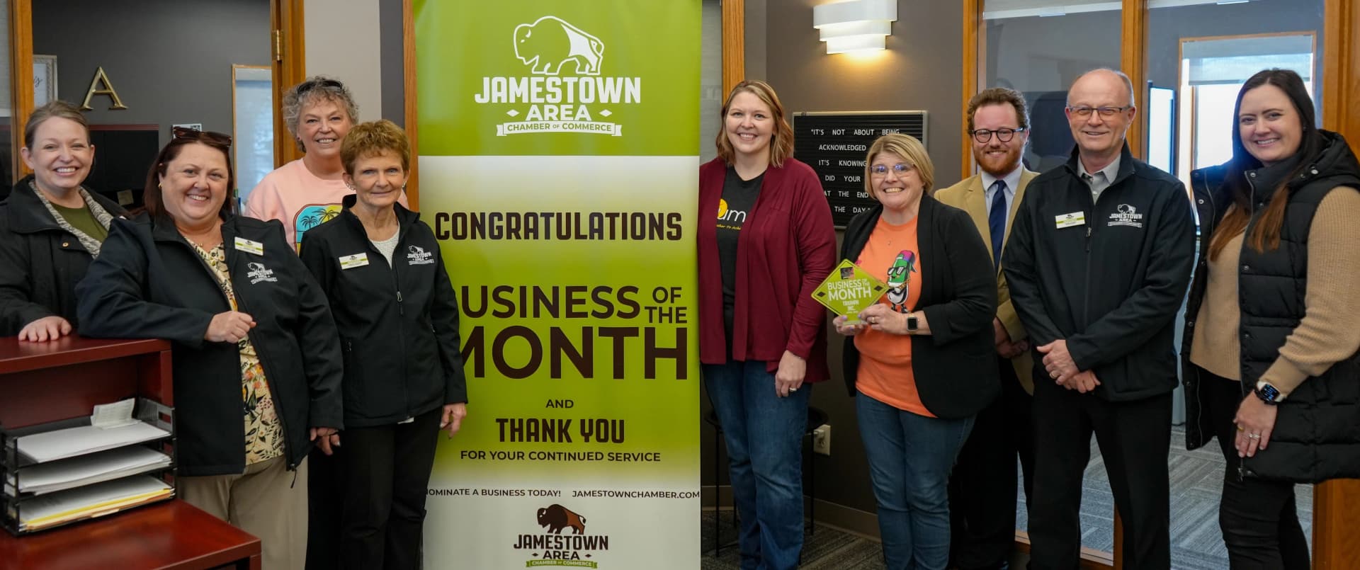 Triumph Inc. Earns Jamestown Chamber's April Business of the Month Honor