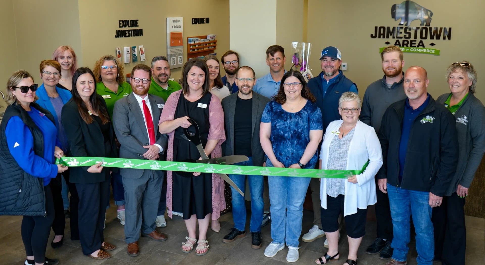 Jamestown Chamber, tourism office unveil remodeled shared building downtown