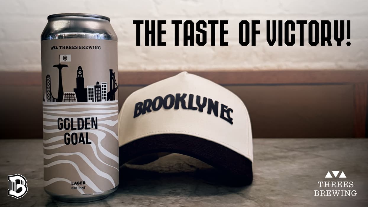 Brooklyn FC and Threes Brewing Team Up for Golden Goal Light Lager