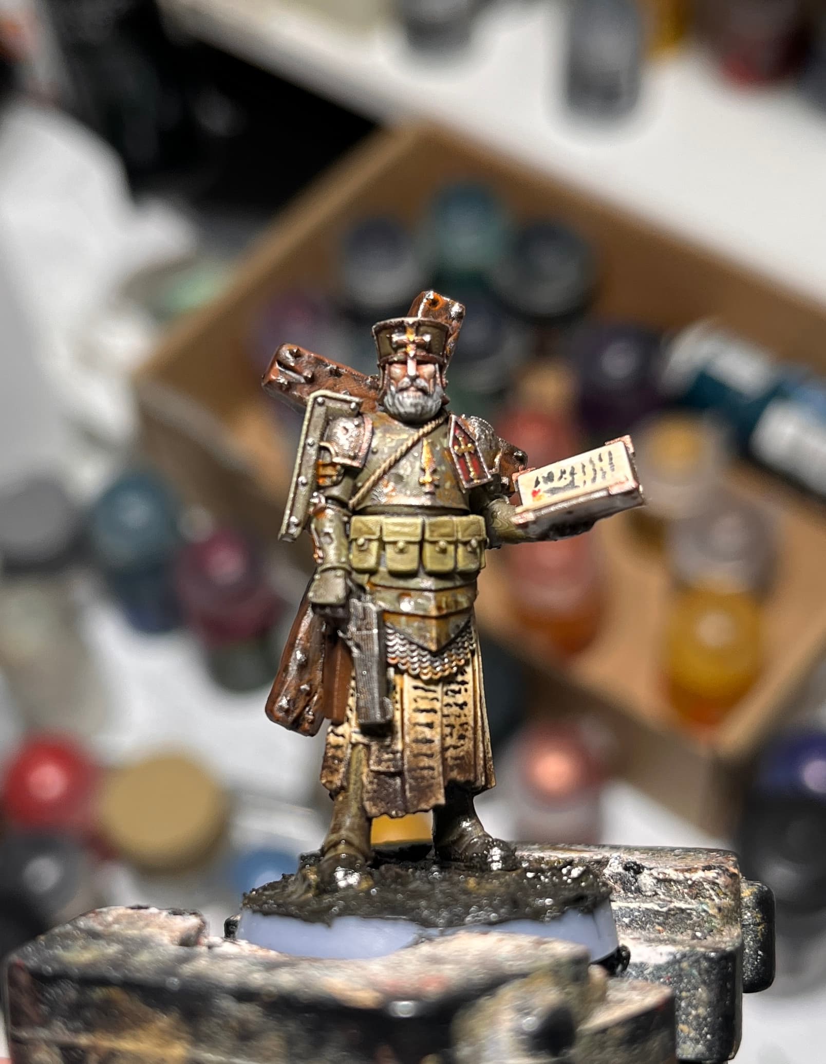 Live Replay Shows FDM Trench Crusade Mini Cleanup, Priming, Detail Painting