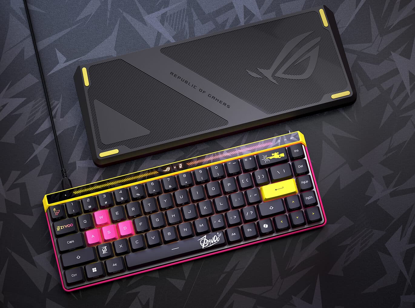 ASUS ROG Falchion Ace HFX ZywOo Edition adds style and key improvements