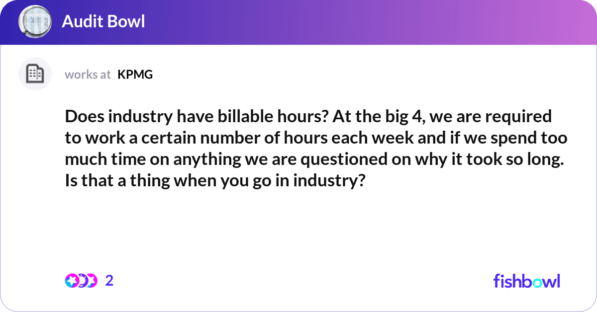 KPMG billable hours, how client work and training compete for time
