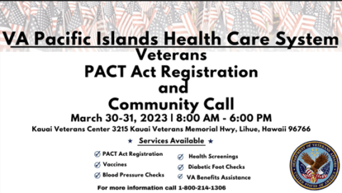 VA to hold Kauai veterans town hall, benefits event in Līhue