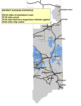 Apache County District III announces June road work, possible delays