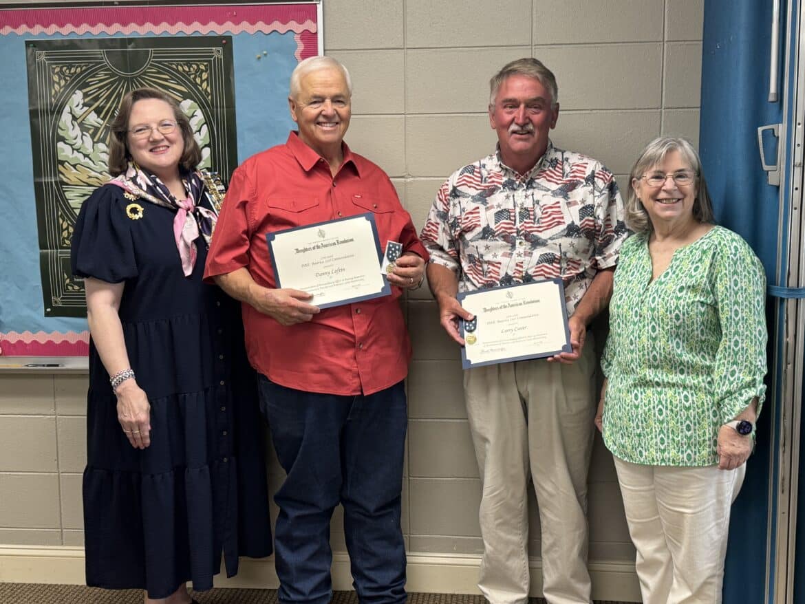 DAR honors two Autauga County leaders for preserving local history