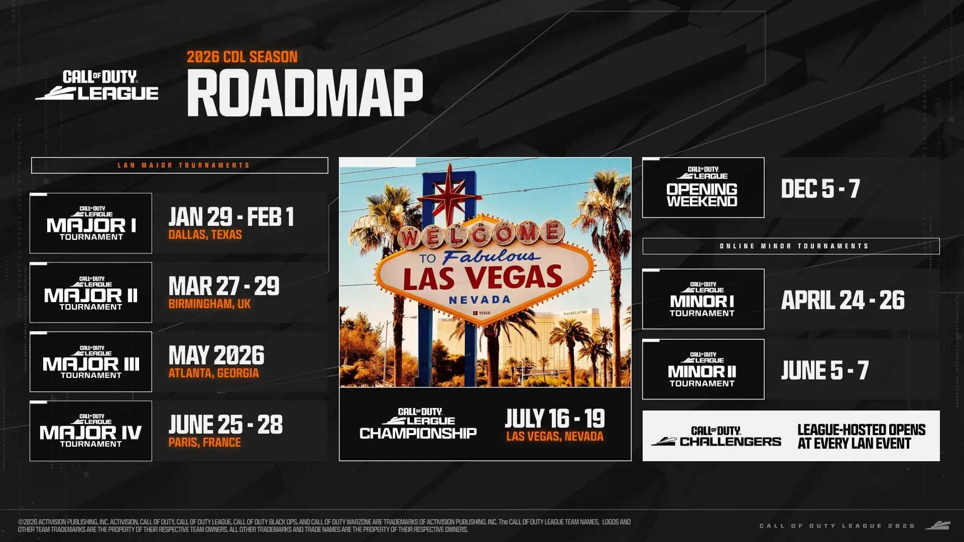 CDL Champs 2026 heads to Las Vegas with broadcast details and schedule