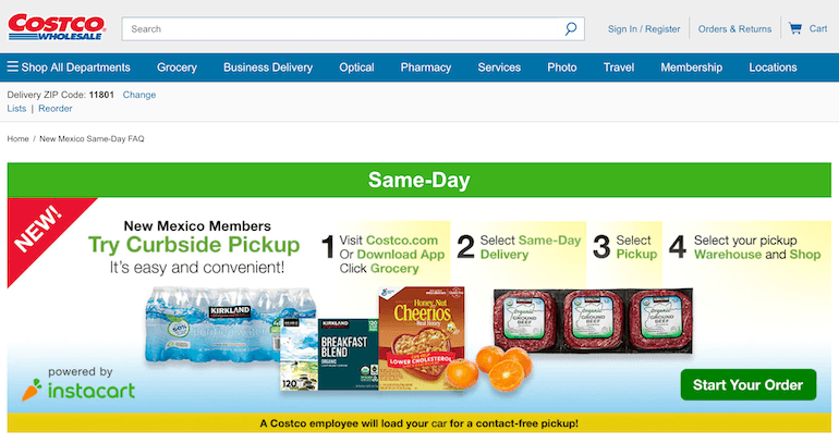 Instacart workaround highlights Costco's growing digital order workload
